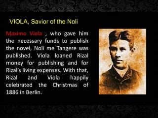 the savior of noli me tangere|Did you know: Maximo Viola .